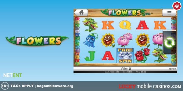 NetEnt Flowers Mobile Slot Machine