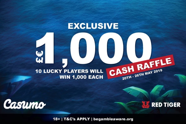 Win 1,000 In The Exclusive Casumo Casino Cash Raffle