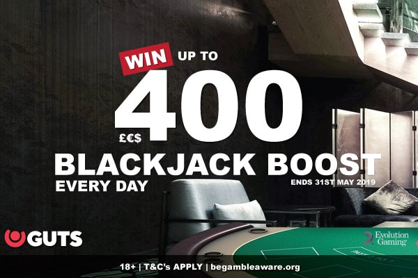 Guts Casino Live Blackjack Boost Every Day