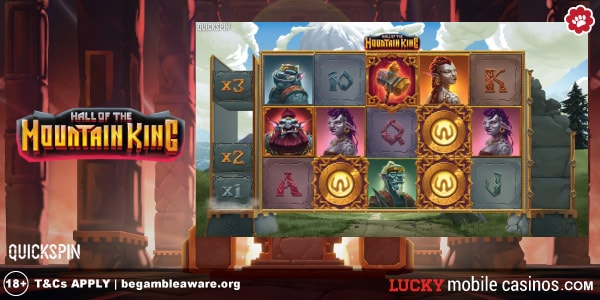 Quickspin Hall of the Mountain King Mobile Slot