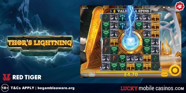 Thors Lightning Grid Slot With Valhalla Free Spins