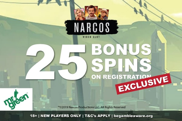 Get Your Exclusive Mr Green Bonus Spins On Narcos