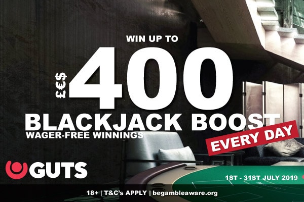 Guts Mobile Casino Blackjack Boost Promotion