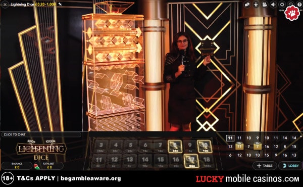 Live Lightning Dice Game Preview