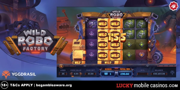 The Wild Robo Factory Slot Machine