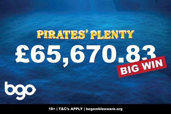 BGO Casino UK Win On Pirate's Plenty Slot
