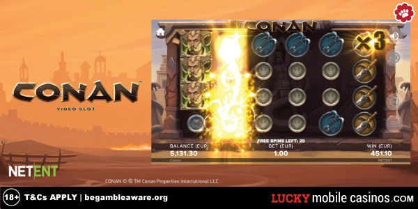 NetEntertainment Conan Slot Game