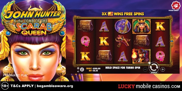 John Hunter and the Tomb of the Scarab Queen slot - Promo Game