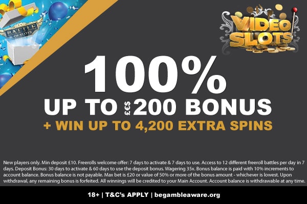 Get Your Videoslots Casino Bonus & Win Extra Spins