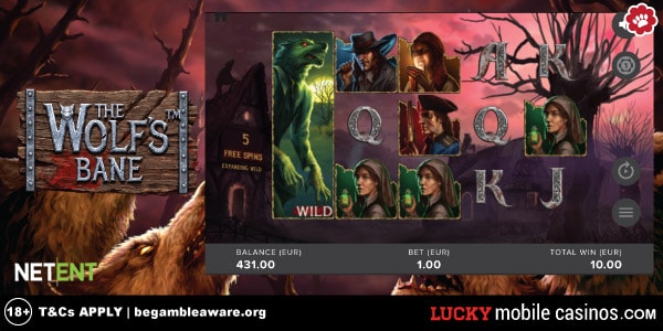 NetEnt Wolf's Bane Slot Game