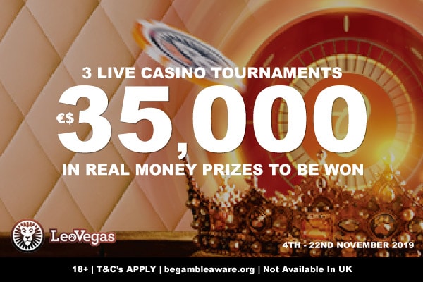 Win Real Money In The Leo Vegas Live Casino Tournaments