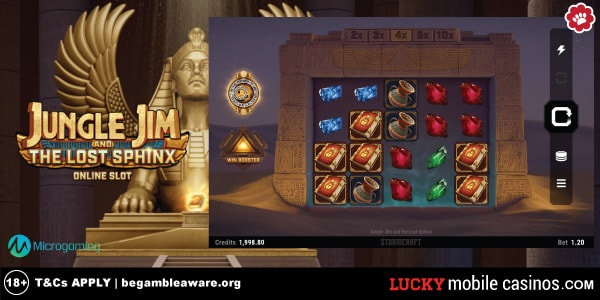 Microgaming Jungle Jim and the Lost Sphinx Slot Game