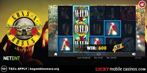 NetEnt Guns N Rose Slot Game