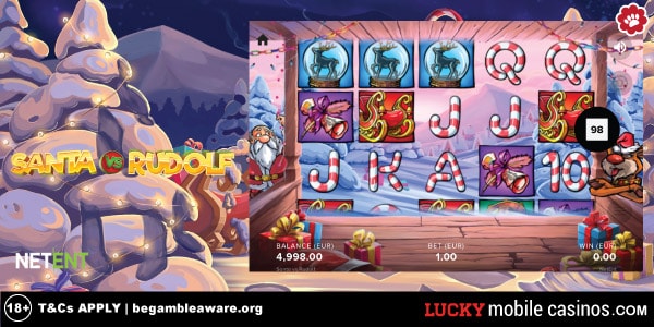 NetEnt Santa Vs Rudolf Slot Machine