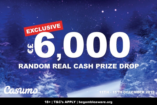 Enter The Exclusive Casumo Casino Real Cash Prize Drop