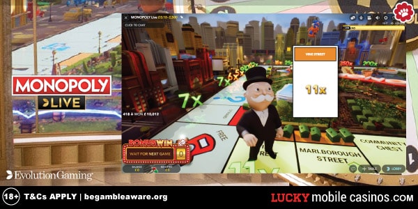 Evolution Gaming Monopoly Live Bonus Round