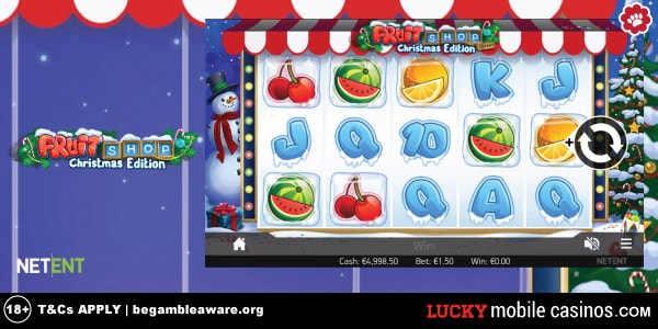 NetEnt Fruit Shop Christmas Slot