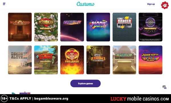 Casumo Casino Website