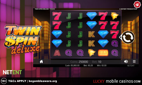 NetEnt Twin Spin Deluxe Slot Machine