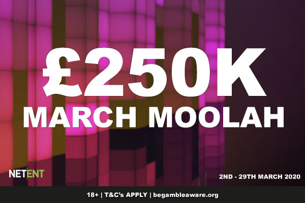 Win A Share Of 250,000 In NetEnt's March Moolah