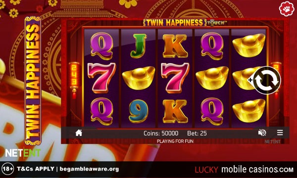 NetEnt Twin Happiness Mobile Slot Game