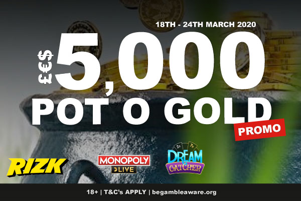Your Chance To Win In The Rizk Casino 5k Pot O Gold Promo