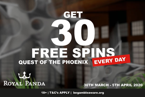 Royal Panda Casino Free Spins Quest