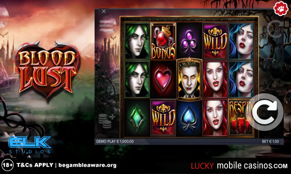 Elk Studios Blood Lust Mobile Slot Game