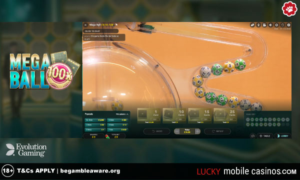 Evolution Mega Ball Live Game