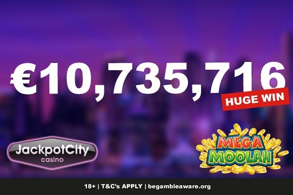 Jackpot City Casino Mega Moolah Huge Win