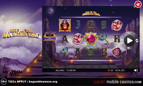 Rise of the Mountaing King Slot Game