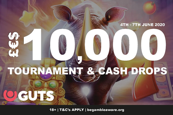 10K GUTS Casino Tournament & Cash Drops