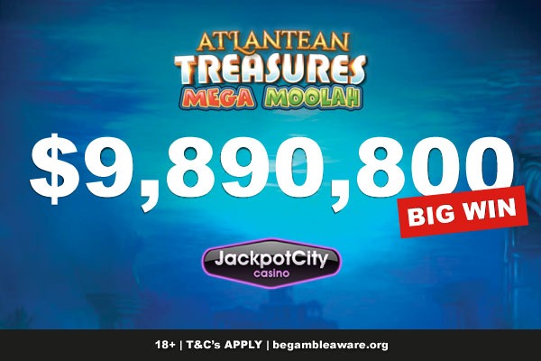 Jackpot City Atlantean Treasures Slot Win