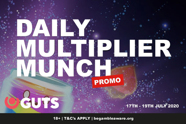 Win Real Cash In The GUTS Casino Daily Multiplier Munch Promo