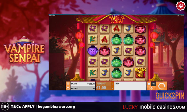 Quickspin Vampire Senpai Slot Game