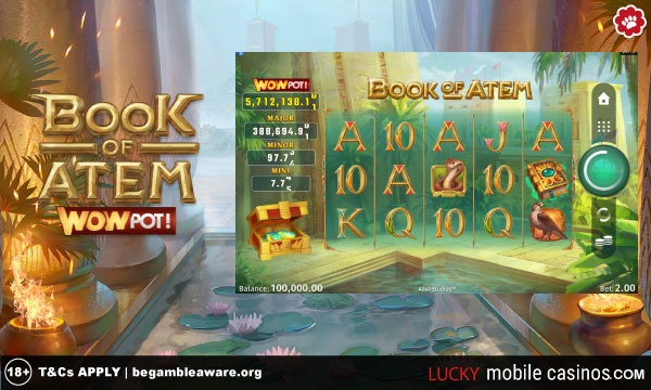 Book of Atem WowPot Slot game