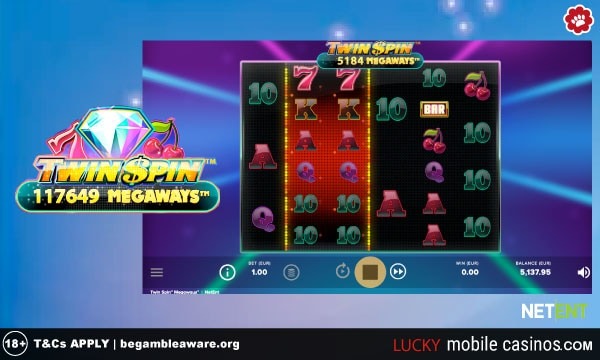 NetEnt Twin Spin Megaways Slot Game
