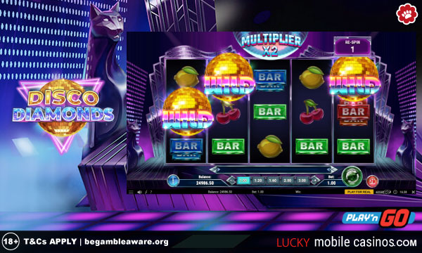 Play'n GO Disco Diamonds Slot With Wild Respins