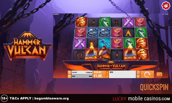 Quickspin Hammer of Vulcan Slot Game