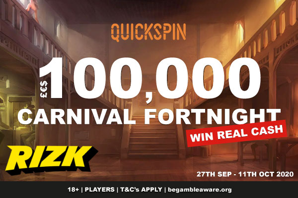 Enter The Latest Quickspin Slots Tournament At Rizk Casino