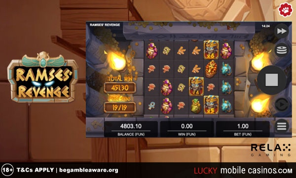 Realax Gaming Ramses' Revenge Slot Game