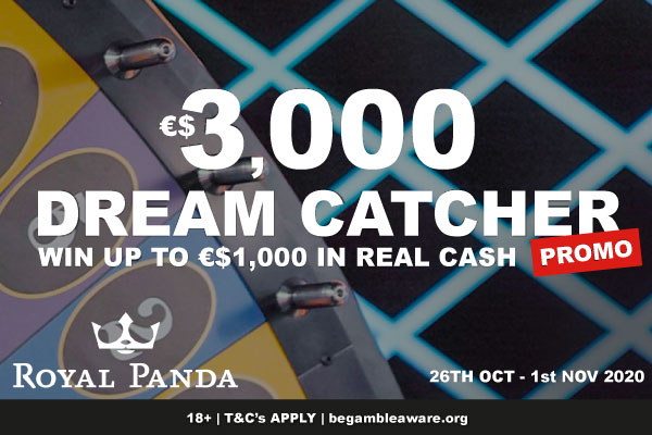 Royal Panda Live Casino Dream Catcher Promo