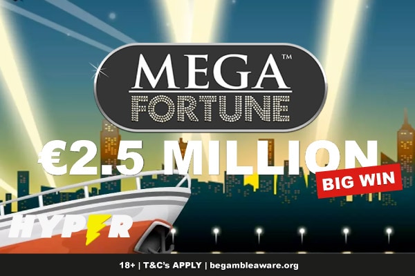 Mega Fortune Slot Pays Out 2.5 Million at Hyper Casino