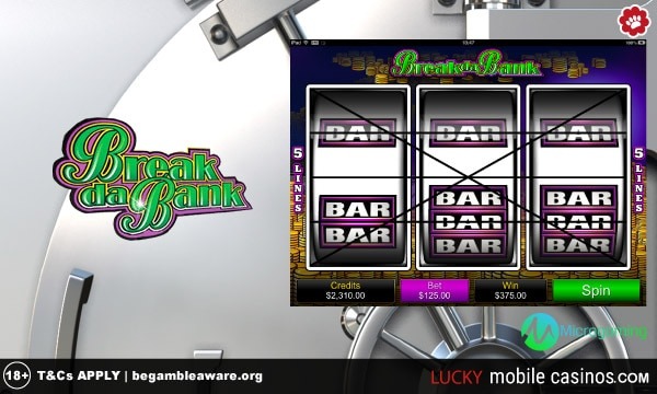 Microgaming Break Da Bank Slot Game
