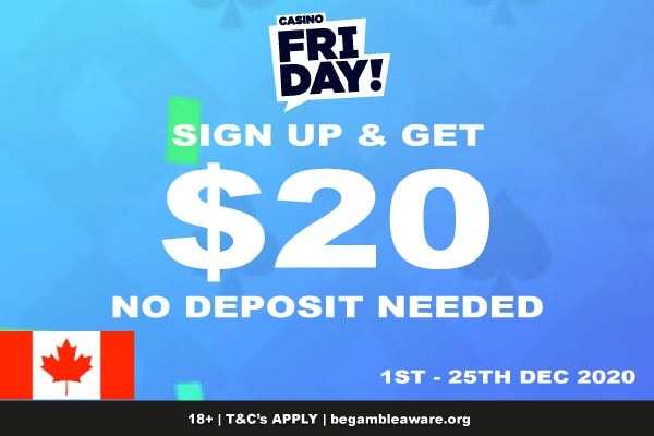 Casino Friday Canada Free Money Bonus