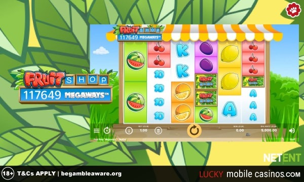 NetEnt Fruit Shop Megaways Slot Game