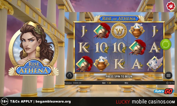 Play'n GO Rise of Athena Slot Game