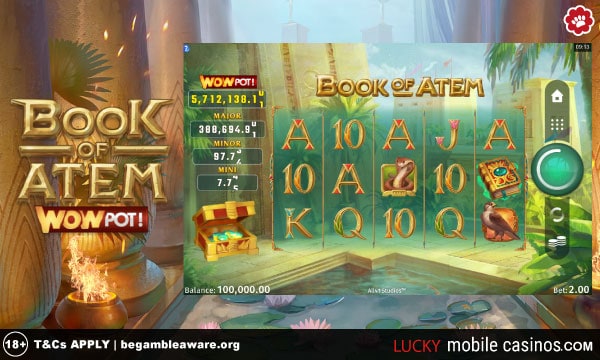 Book of Atem WowPot slot game