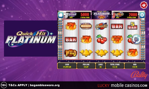 Popular Quick Hit Platinum Slot Game