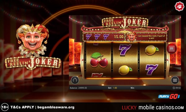 Play'n GO Free Reelin Joker Mobile Slot Game